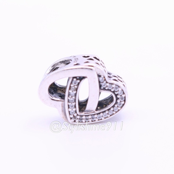 Authentic PANDORA Entwined Love Charm - 791880CZ - Picture 9 of 10